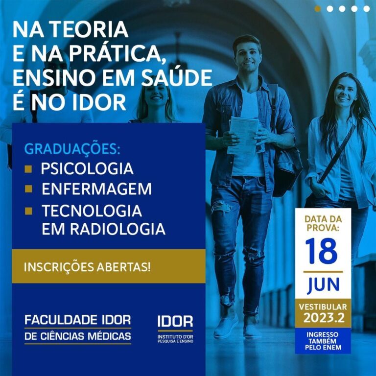 imagem de Faculdade IDOR abre inscrições para cursos da Graduação