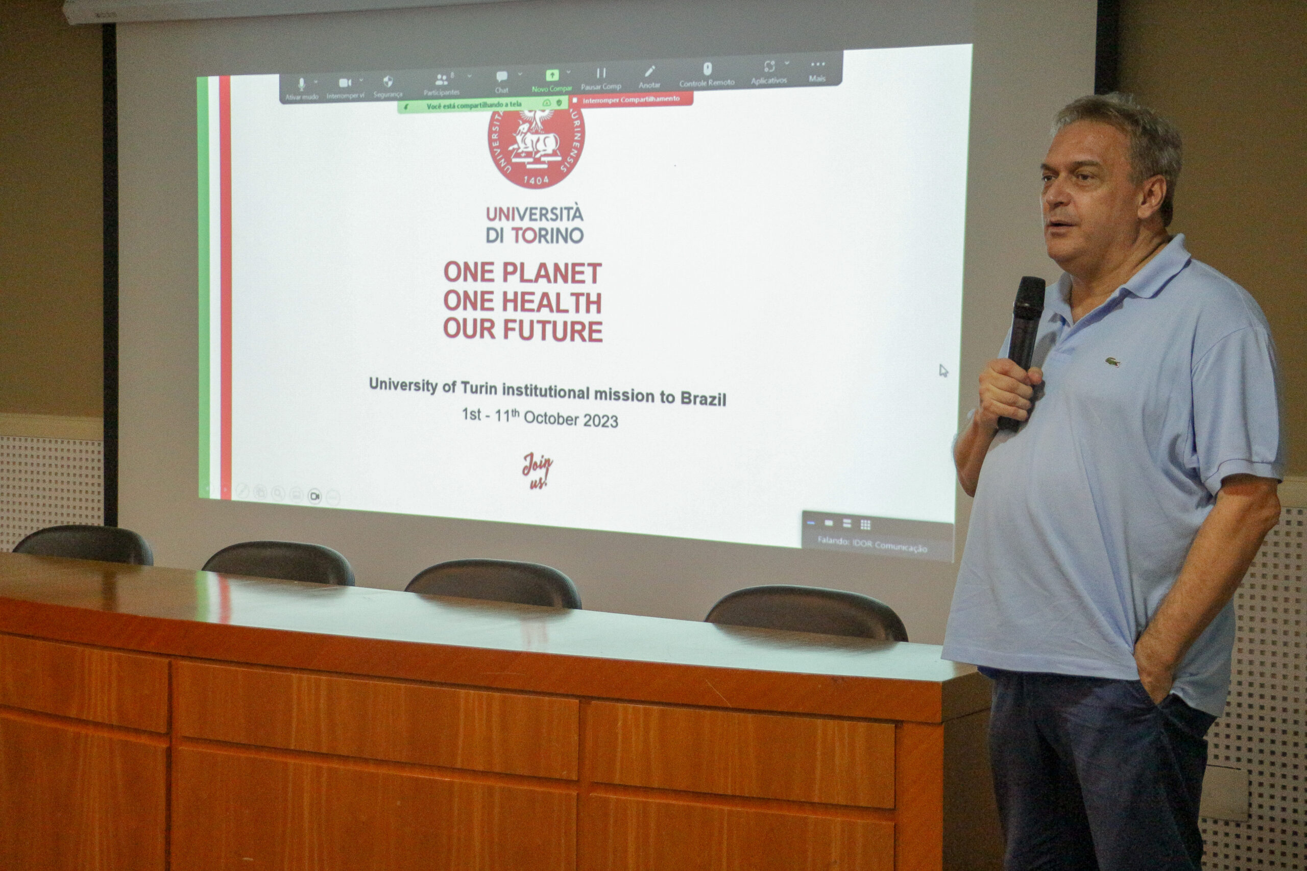 imagem de IDOR e Universidade de Turim compartilham experiências em encontro inédito